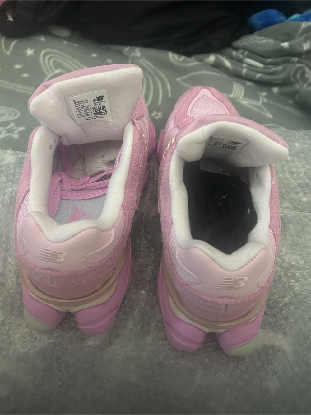 New Balance Pink Layered Sole Athletic Sneakers - Picture 4 of 10